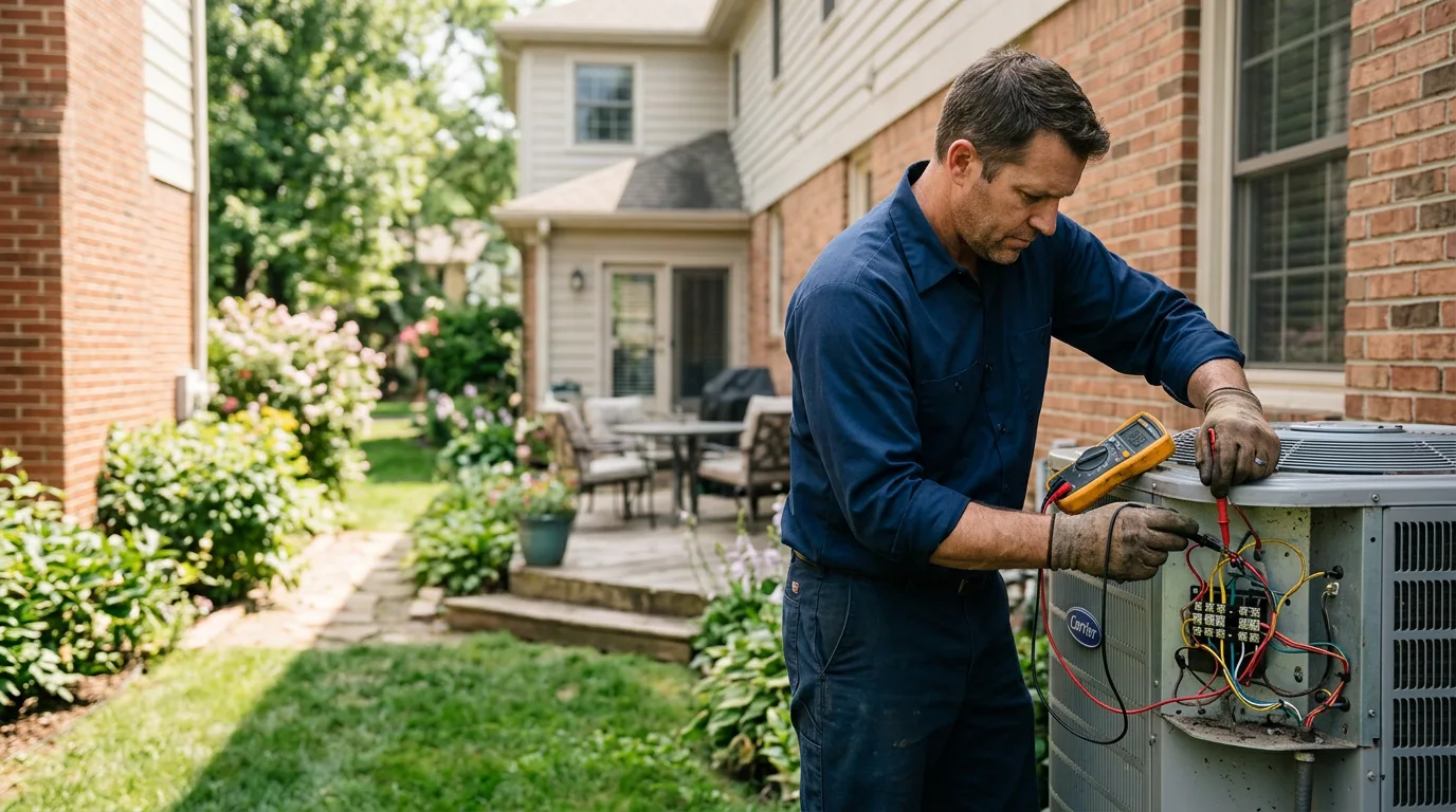 HVAC technician working near Nevis, MN